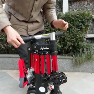 Tandem Bicycle Bicycle For Adults Bycycel Folding Bike Work Scooter 10-Inch Abike Foldable Fitness Portable