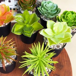 Tanaman Hias Pot Bunga Mini Kaktus Sukulen Artificial Ornamen Dekorasi Ruangan Rumah COD PBP213