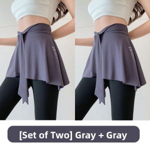 miiow | Yoga Fitness Womens Bottom Covering Skirt One-Piece Shorts Bottoming Half-length A-Line Skirt Catman Sportswear