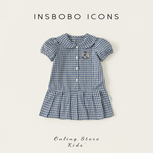 insbobo | Đầm Học Trò Phong Cách Công Chúa Đẹp Eo Plaid