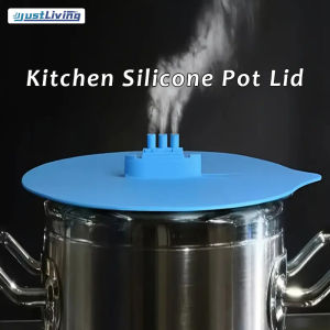 Justliving nắp nồi hơi bằng silicon nắp nồi chống rơi chống trượt nắp bảo quản thực phẩm nắp đậy đồ ăn nhẹ nắp Rau che đậy thực phẩm thiết kế dễ thương nắp nồi hấp và nắp đậy bát giữ thực phẩm tươi sống