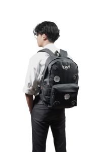 Tas Ransel Pria Backpack Waterproof Anti Air Sticker Logo Terbaru