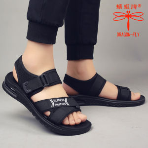 DongPeng Brand Mens Sandals Summer New Soft Bottom Canvas Sports Casual Beach Shoes Running Driving Breathable Slip-On Sandals