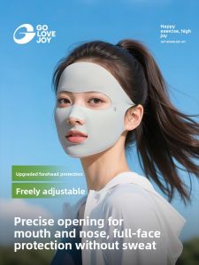 Golovejoy | Sun Protection Mask for Sports Breathable Icy Silk Face Cover