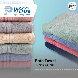 Terry Palmer High Absorbent 100% Pure Combed Cotton Bath Towels. [Premium Anti Bacteria Silver Tech]