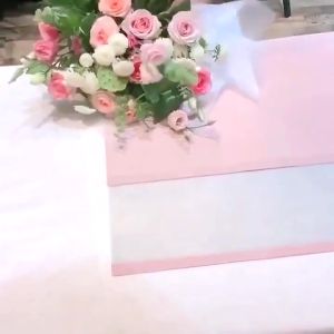 20 Lembar Kertas Buket Cellophane Flower Wrapping Paper Color Frame Transparan List Waterproof KB6054