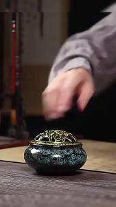 ZEO Ceramic Incense Burner Vintage Incense Stick Shelf Yoga Spa Home Decoration