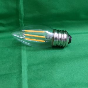 Dycorra LED Filament Candle Bulb (Clear) E27 4W Day Warm Retro Edison Glass Bulb Lamp Vintage