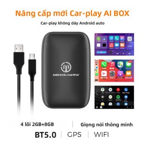 Hộp AI CarPlay Không Dây Và Android Auto Cho Ford Toyota Volvo Opel Skoda Hyundai - Hỗ Trợ Netflix TV YouTube Điều Khiển Bằng Vô Lăng