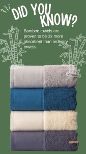 HealthyHomes Embri Bamboo Face Towel Extra Gentle Quick-Dry Absorbent Face Hand Gym Towel for Sensitive Skin Gift Idea