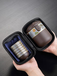 TANGFENG | Travel Personal Quick-use Purple Clay Kung Fu Tea Set