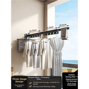 Expandable Invisible Drying Rack