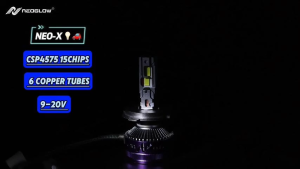 NeoGlow X series h4 led headlight bulbs 400W 80000LM 6500K H4 H11 hi/lo beam Plug and Play 2PCS