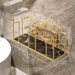 Giá Để Bàn Đánh Răng Điện Sang Trọng Ly Đựng Nước Súc Miệng Giá Để Đồ Vệ Sinh Phòng Tắm Bằng Kim Loại Giá Để Đồ Dùng Cá Nhân