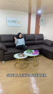 ALIFIO/Type LEXUS/Minimalis/Sofa L santai/Sintetis Leather