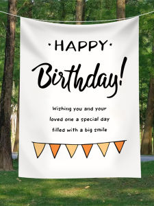 Birthday Party Decoration Scene Setup Boys Girls Baby Toddler Children Props Hanging Cloth Photography Backdrop