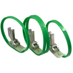 3Pcs MT-18 Double Ring Tank Plastic Wheel Presser Foot Industrial Lockstitch Sewing Machine Parts For Leather & Belt Sewing