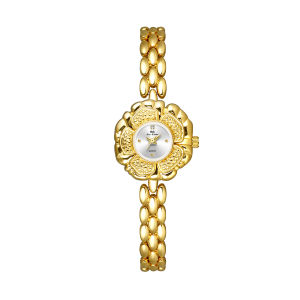 Womens Light Luxury Watch Brand Camellia dial bracelet watch temperament compact clock waterproof quartz womens watch V83