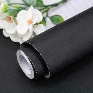 2/3/5M Matte Wallpaper White/Grey/Black Vinyl Self-Adhesive for Wall Shelf Liner Table Door Living Room Contact Paper Wall Decor