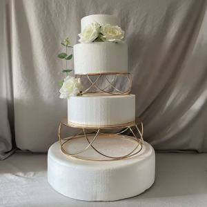 Elegant Gold Metal Cake Stand Luxury Dessert Display Holder for Wedding Birthday Party Baby Shower Home Decoration