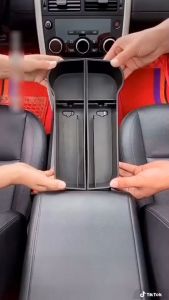 1 Khay để đồ khe ghế ô tô da PU sang trọng