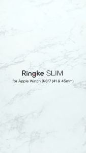 RINGKE® SLIM (2-Pack) Watch Series 9/8/7 Anti-Yellowing Material Lightweight Minimalist Sturdy Solid Thin Scratch