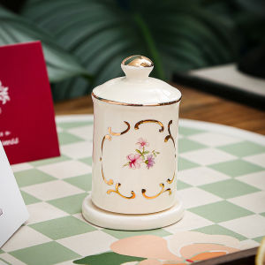 กล่องกระดาษเชือกเซรามิกหรูหราแบบเรียบง่ายสำหรับห้องนั่งเล่น กล่องใส่ธูป กล่องใส่ตะเกียบ ชุดวางของที่สร้างสรรค์และดีไซน์ทันสมัย