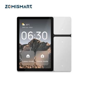 ZEMISMART | Zemismart Smart Control Panel Work with Tuya Built-in IR Remote Control BLE Sig Mesh Gateway 3 Relay Physical Light Buttons