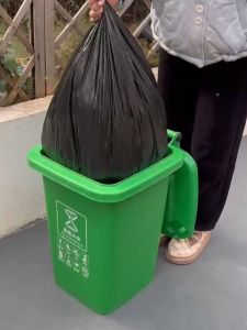 10ชิ้น/ม้วน S/M/L/XL ถุงขยะขนาดใหญ่ถุงขยะพลาสติกหนา ถุงขยะแบบใช้แล้วทิ้ง ถุงขยะในครัวสำนักงาน ถุงขยะกลางแจ้ง