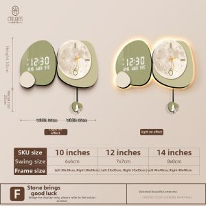 CTYLIGHTZ | Creamy Style Double-Sided Corner Wall Clock