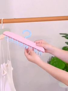 Móc Áo Treo Đồ Tiện Dụng LOẠI NHỰA màu Pastel treo đồ lót thắt lưng cà vạt áo khoác 8 móc GD781-Moc8Nhua