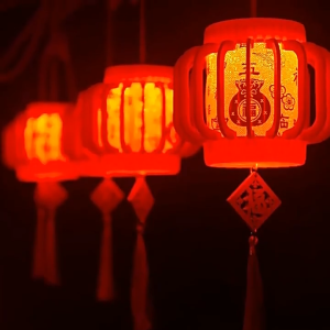 Lồng đèn vạn sự dài 5m 6 quả màu đỏ trang trí lễ Tết thu hút may mắn đầu năm