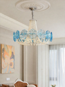 FANCY LAMP CLUB | New Creative French Retro Rose Chandelier