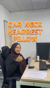 Memory Cotton Auto Car Neck Pillow Set Universal Car Seat Headrest Waist Pillow Car Accessories Cushion Auto Seat Head