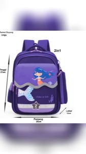 KP-COD Tas Ransel Anak Perempuan Terbaru 2023 / Tas Gendong Anak Sekolah TK SD/SMP/Bare