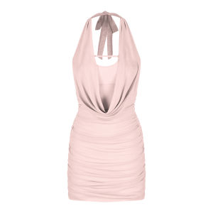 Váy Ngắn Hở Lưng Cổ Treo Màu Hồng Mùa Hè Cho Nữ Váy Bó Sát Váy Ngắn Hở Lưng Váy Ngắn Bó Sát Váy Bó Sát Váy Bó Sát