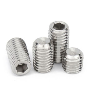 Biblio【Ready in Stock】 M8 304 Stainless Allen Setscrew Socket Grub Screw Flat Head Screw Allen Hex Socket