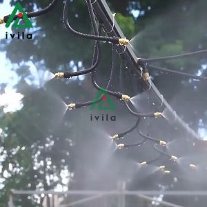 Bộ kit tưới phun sương dây PE lõi nhôm 8mm uốn cong kèm béc phun sương 1 cửa cam/đồng Bộ phun sương tưới cây phun sương làm mát béc phun sương
