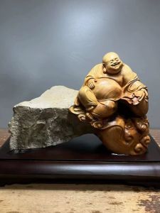 Large Size Hand Carved Yam Burke Root Sculpture Living Room Decorations Red Sandalwood Buddha Guanyin Mo Ti Large Landscape Artwork