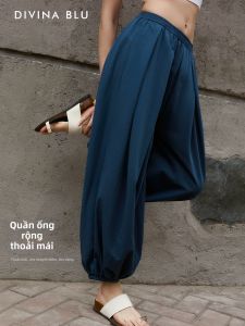 DIVINA BLU | Relaxed Casual Lantern Leggings Yoga Pants 9/10th
