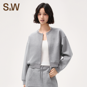 S&W | Short Petite Round Neck No Hood Sport Jacket