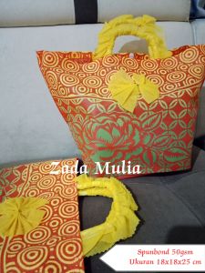 12 Pcs Tas Hajatan Sahrini Spunbond 40 gsm 18x18x25 cm batik warna goodie bag souvenir walimahan