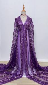 SJD LACE Nigerian French Mesh Lace Fabrics 2025 High Quality Sequins African Net Lace for Women Wedding Dresses Sew 5Yards 4658
