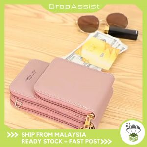 DROPASSIST 1187 Touch Screen Premium Korean Sling Bag Large Capacity Sling Wallet Multi-function Mobile Phone Bags