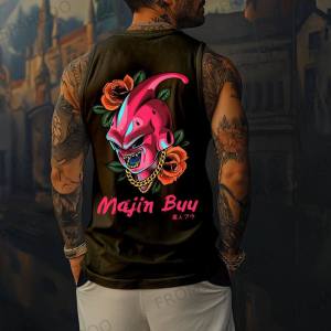 Bandai | Dragon Ball Goku Sleeveless T Shirt Men Quick Dry Cotton Workout Tank Top Fashion Basketball Vest Breathable Summer Gym Clothing