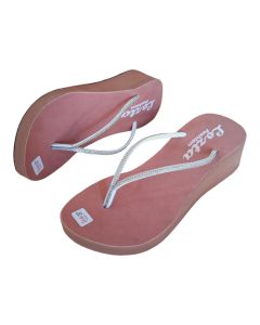 LOZTA Sandal Jepit Wanita Terbaru Wedges Tebal Diamond Putih 01 Series