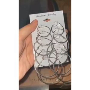 Anting Set 6 Ring Perhiasan fashion Wanita Fashion Korean Model Simple Elegan Termurah