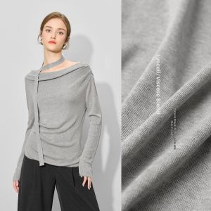 BEIQIANI | One-Shoulder Elegant Drape Womens Knitted Top