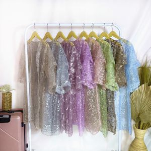 KARDIGAN TILE OUTER BRUKAT PREMIUM CARDIGAN TULLE MOTIF MUTIARA WITH PEARL TERMURAH