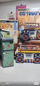Creative Mini Building Blocks Back To The 1990s Retro Classic Home Appliance Series TV Washing Machine Radio Refrigerator Toy Brick Decoration Deco Fun Surprise